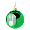 Green Christmas tree ornament ball 8cm