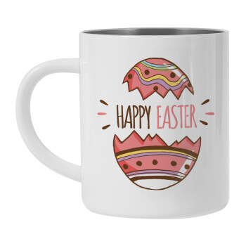 Happy easter egg, Mug Stainless steel double wall 450ml