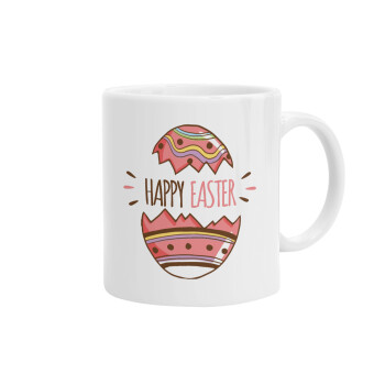 Happy easter egg, Ceramic coffee mug, 330ml (1pcs)