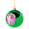 Green Christmas tree ornament ball 8cm