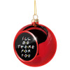 Christmas tree ball Red 8cm