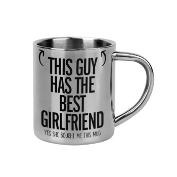 This guy has the best Girlfriend, Mug Stainless steel double wall 300ml