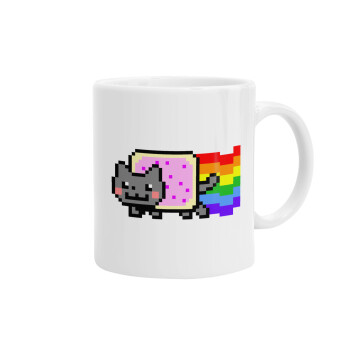 Nyan Pop-Tart Cat, Ceramic coffee mug, 330ml (1pcs)