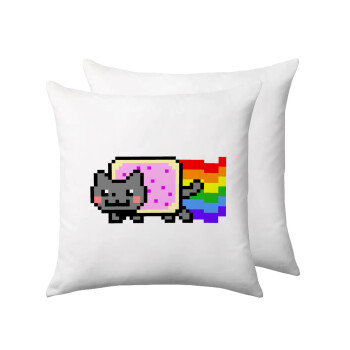 Nyan Pop-Tart Cat, Sofa cushion 40x40cm includes filling