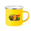 Yellow Enamel Metallic Cup 360ml