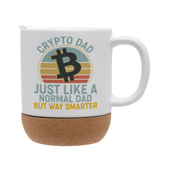 Crypto Dad, Ceramic coffee mug Cork (MAT), 330ml (1pcs)