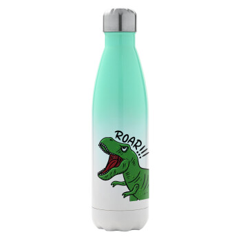 Dyno roar!!!, Metal mug thermos Green/White (Stainless steel), double wall, 500ml