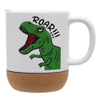 Dyno roar!!!, Ceramic coffee mug Cork (MAT), 330ml (1pcs)