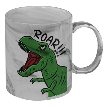 Dyno roar!!!, Mug ceramic marble style, 330ml