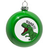 Green Christmas tree ornament bauble 8cm