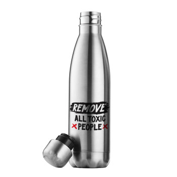 Remove all toxic people, Inox (Stainless steel) double-walled metal mug, 500ml