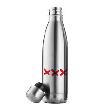 XXX, Inox (Stainless steel) double-walled metal mug, 500ml