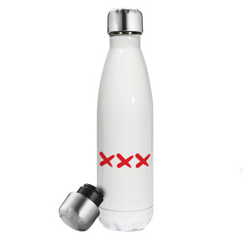 XXX, Metal mug thermos White (Stainless steel), double wall, 500ml
