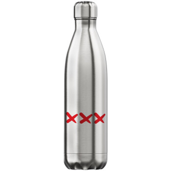 XXX, Inox (Stainless steel) hot metal mug, double wall, 750ml