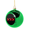 Green Christmas tree ornament ball 8cm