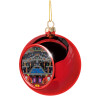 Christmas tree ball Red 8cm