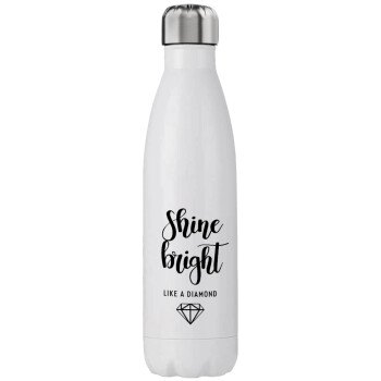 Bright, Shine like a Diamond, Stainless steel, double-walled, 750ml