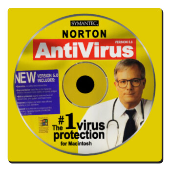Norton antivirus, Τετράγωνο μαγνητάκι ξύλινο 6x6cm