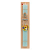 Easter Set, wooden keychain & aromatic flat Easter candle (30cm) (TURQUOISE)