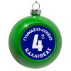 Green Christmas tree ornament bauble 8cm