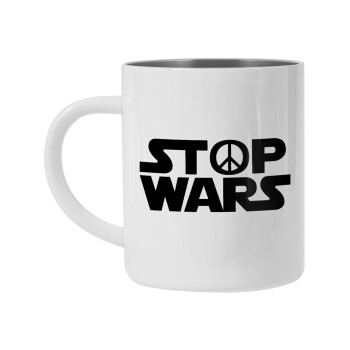 STOP WARS, Mug Stainless steel double wall 450ml