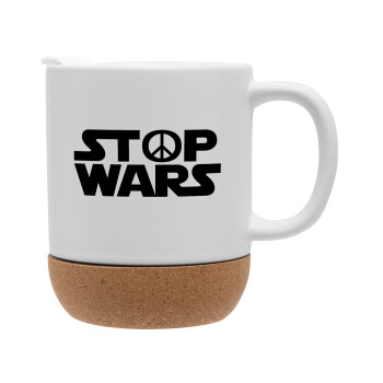 STOP WARS, Ceramic coffee mug Cork (MAT), 330ml (1pcs)