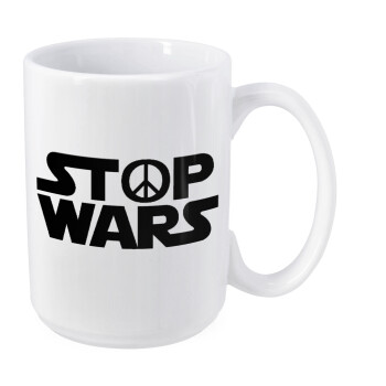 STOP WARS, Κούπα Mega, κεραμική, 450ml