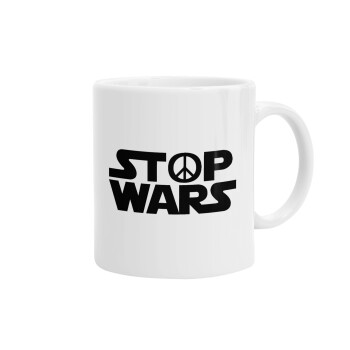 STOP WARS, Ceramic coffee mug, 330ml (1pcs)