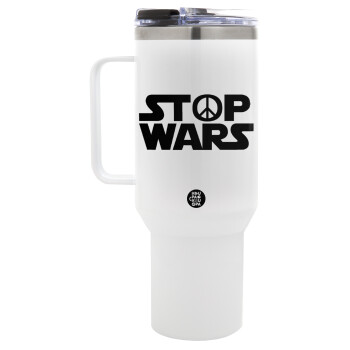 STOP WARS, Mega Tumbler με καπάκι, διπλού τοιχώματος (θερμό) 1,2L