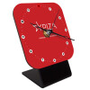 Quartz Wooden table clock with hands (10cm)