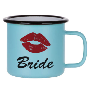 Bride kiss, Κούπα Μεταλλική εμαγιέ ΜΑΤ σιέλ 360ml