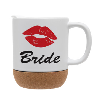 Bride kiss, Ceramic coffee mug Cork (MAT), 330ml (1pcs)