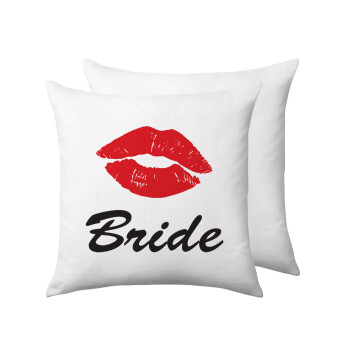 Bride kiss, Sofa cushion 40x40cm includes filling