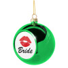 Green Christmas tree ornament ball 8cm