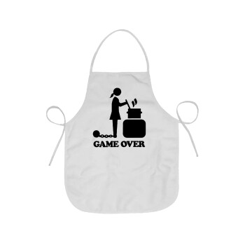 Woman Game Over, Chef Apron Short Full Length Adult (63x75cm)