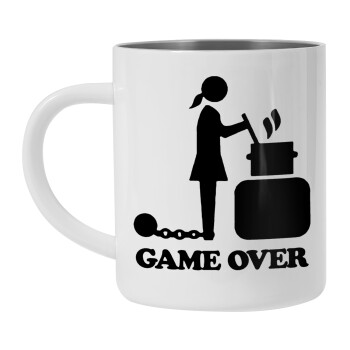 Woman Game Over, Mug Stainless steel double wall 300ml