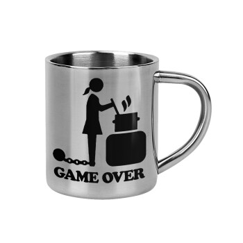 Woman Game Over, Mug Stainless steel double wall 300ml