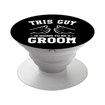 This Guy is going to be a GROOM, Phone Holders Stand  White Hand-held Mobile Phone Holder