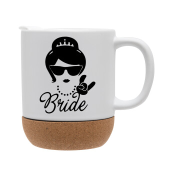 Bride hands, Ceramic coffee mug Cork (MAT), 330ml (1pcs)