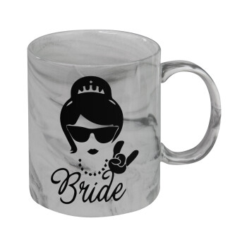 Bride hands, Mug ceramic marble style, 330ml