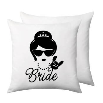 Bride hands, Sofa cushion 40x40cm includes filling