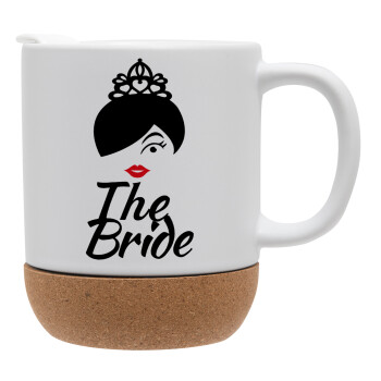 The Bride red kiss, Ceramic coffee mug Cork (MAT), 330ml (1pcs)