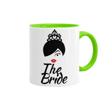 The Bride red kiss, Κούπα χρωματιστή βεραμάν, κεραμική, 330ml