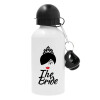 Metal water bottle, White, aluminum 500ml