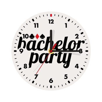 Bachelor party, Ρολόι τοίχου ξύλινο (20cm)
