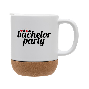 Bachelor party, Ceramic coffee mug Cork (MAT), 330ml (1pcs)