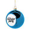 Blue Christmas tree ball ornament 8cm