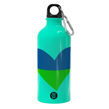 UKRAINE heart, Water bottle 600ml