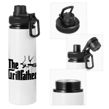 The Grillfather, Metal water bottle with safety cap, aluminum 850ml