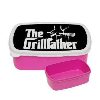 The Grillfather, ΡΟΖ παιδικό δοχείο φαγητού (lunchbox) πλαστικό (BPA-FREE) Lunch Βox M18 x Π13 x Υ6cm